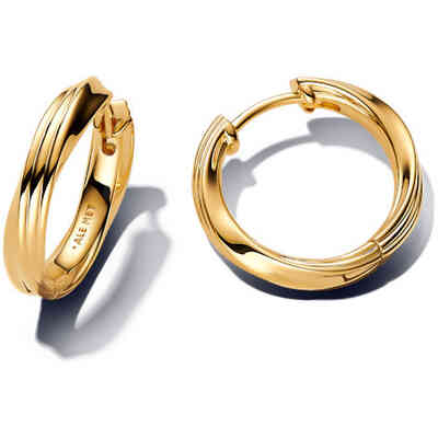 Pandora Wrap Line Hoop Earrings Pandora Wrap Line Hoop Earrings