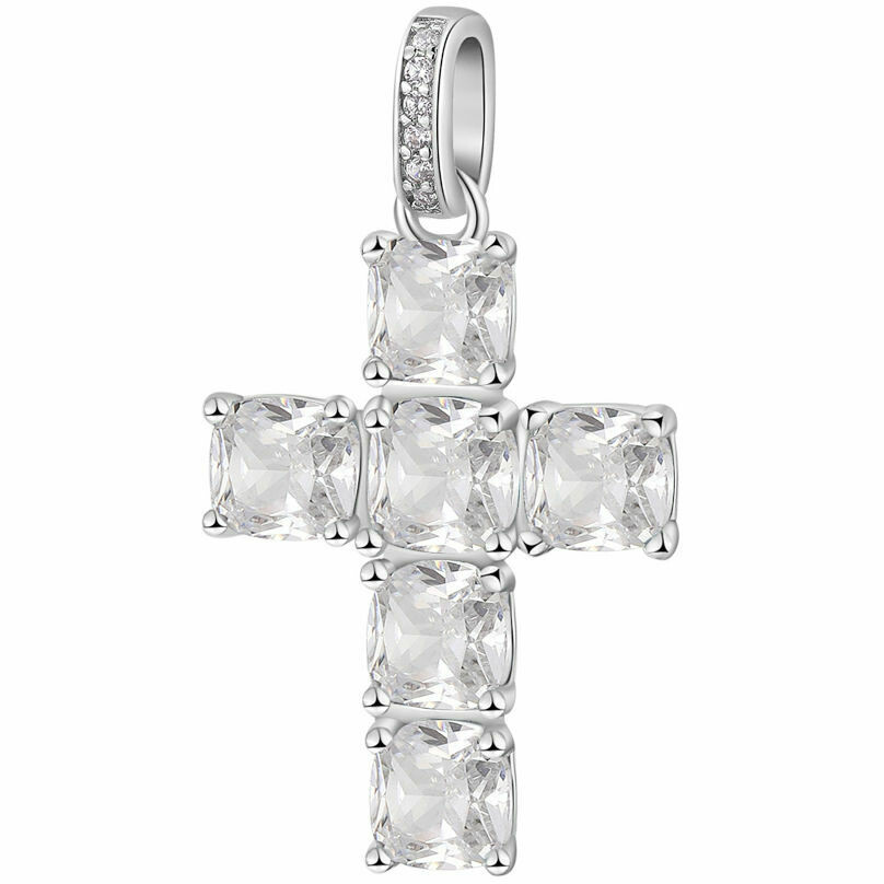 Pendente Brosway Fancy a forma di croce con zirconi bianchi