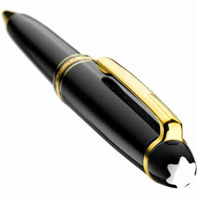 Montegrappa Penna a Sfera Rotazione Manager Nera Ismanbic Penna Elegante a  Sfera in Resina E Acciaio 