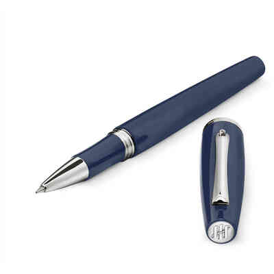 Penna roller Montegrappa Manager blu navy acciaio Penna roller Montegrappa Manager blu navy acciaio