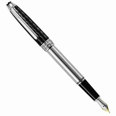 Penna Stilograficao Montblanc Meisterstuck in acciaio e carbonio Penna Stilograficao Montblanc Meisterstuck in acciaio e carbonio