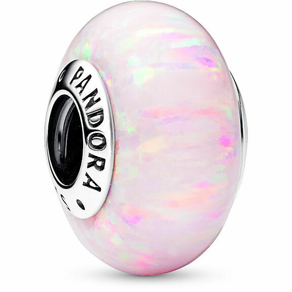 Pink Glitter Opal Pandora Charm