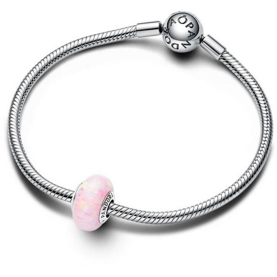 Pink Glitter Opal Pandora Charm