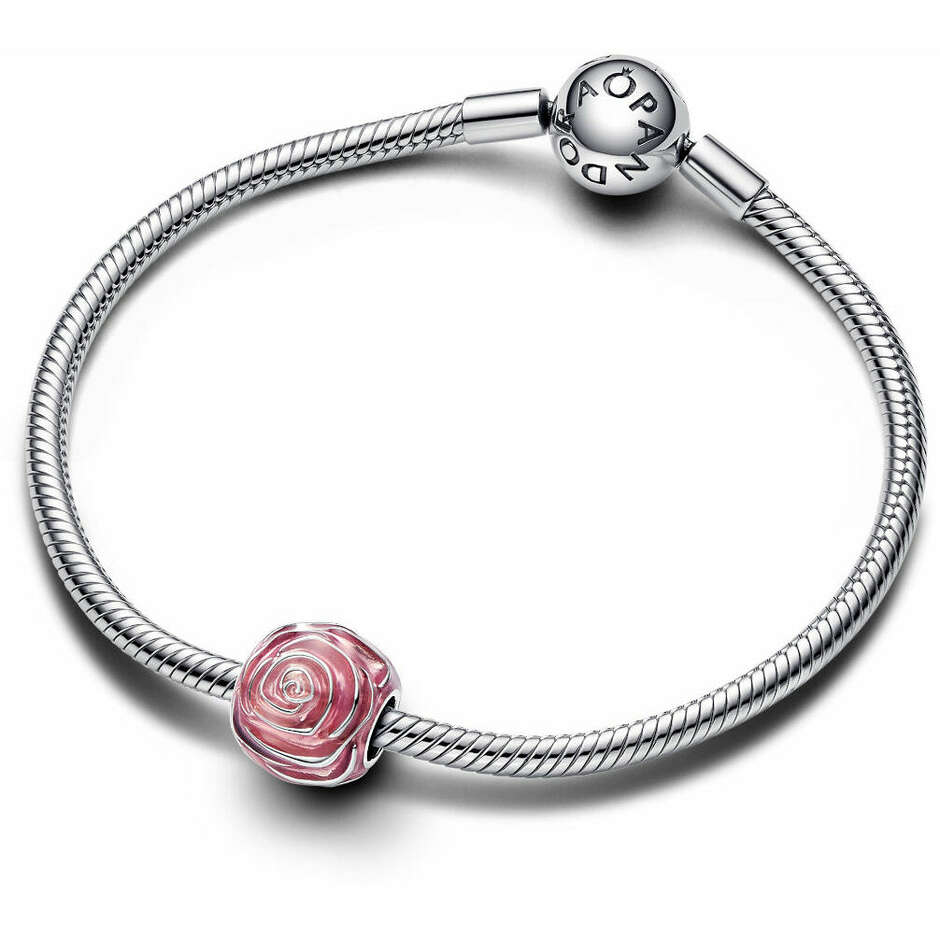 Pink Rose Pandora Charm