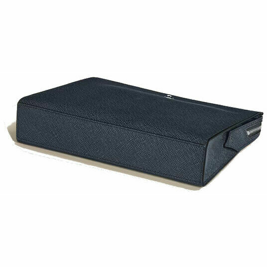 Pochette Montblanc Sartorial Tweed Blu