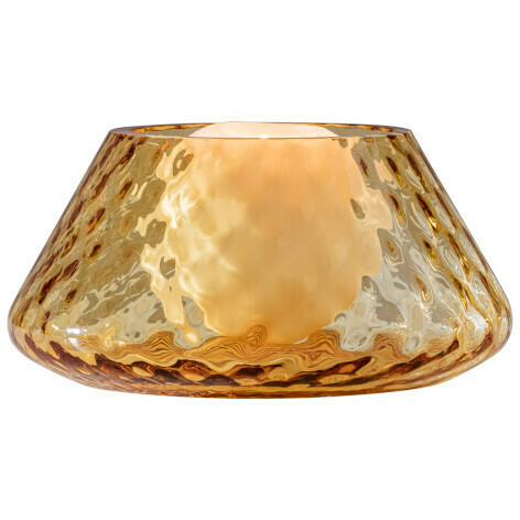 Portacandela Venini Lele in Vetro di Murano Ambra