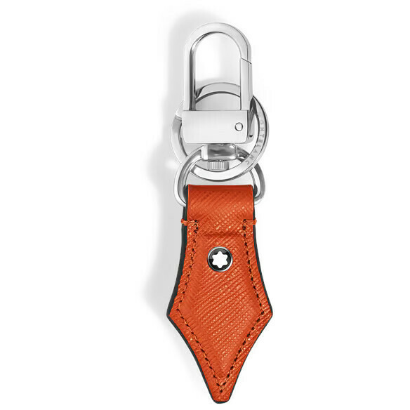 Portachiavi Montblanc in pelle Mandarino a forma di pennino
