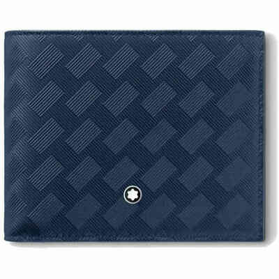 Portafoglio Montblanc Extreme 3.0 in pelle blu con 6 scomparti per carte Portafoglio Montblanc Extreme 3.0 in pelle blu con 6 scomparti per carte