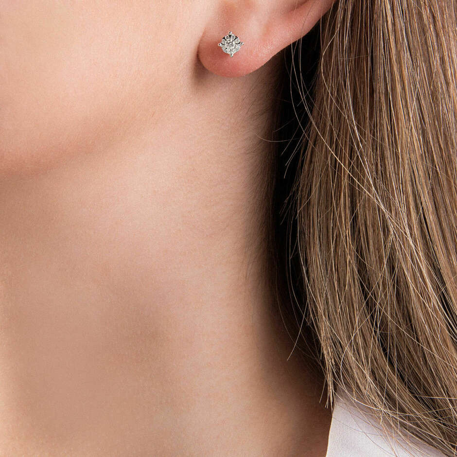 Punto Luce Mirco Visconti earrings in white gold and diamonds