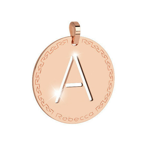 Rebecca Pendant Letter A Pink