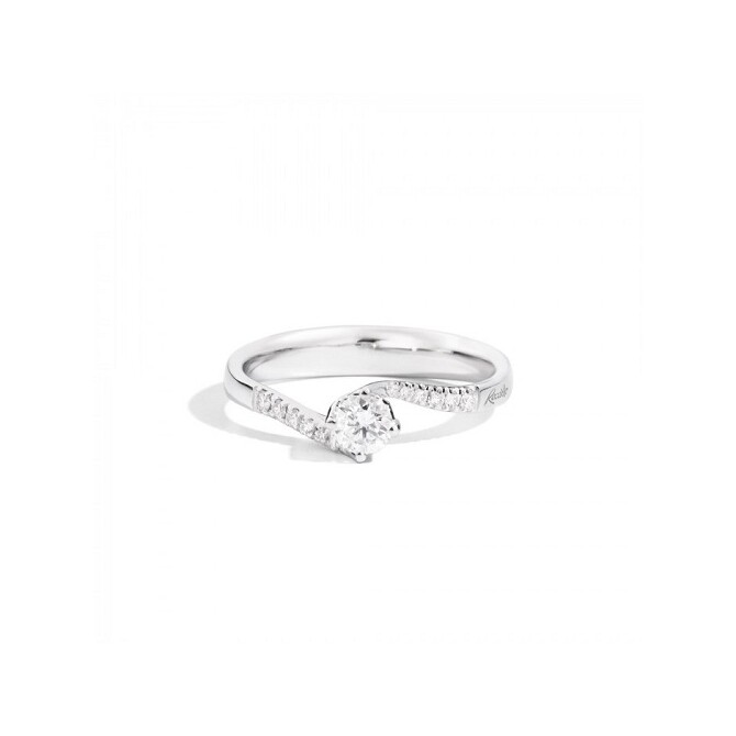 Recarlo Anniversary solitaire ring with diamond band