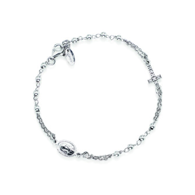 Rosary Cross Bracelet