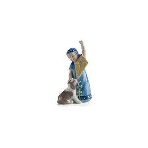 Royal Copenhagen Statuina Elsa con aquilone Royal Copenhagen Statuina Elsa con aquilone