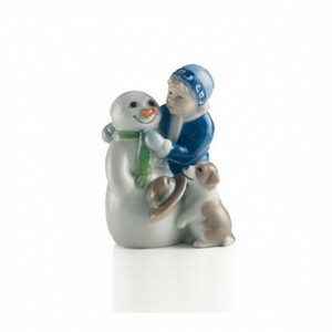 Royal Copenhagen Statuina Elsa Con Pupazzo di Neve Royal Copenhagen Statuina Elsa Con Pupazzo di Neve