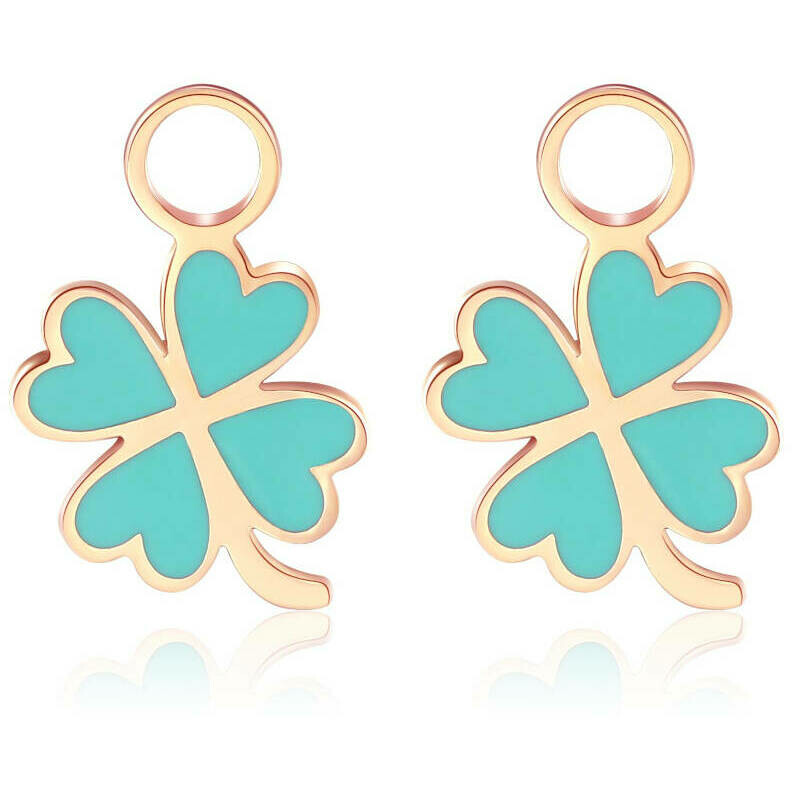 Sagapo four-leaf clover steel pendant