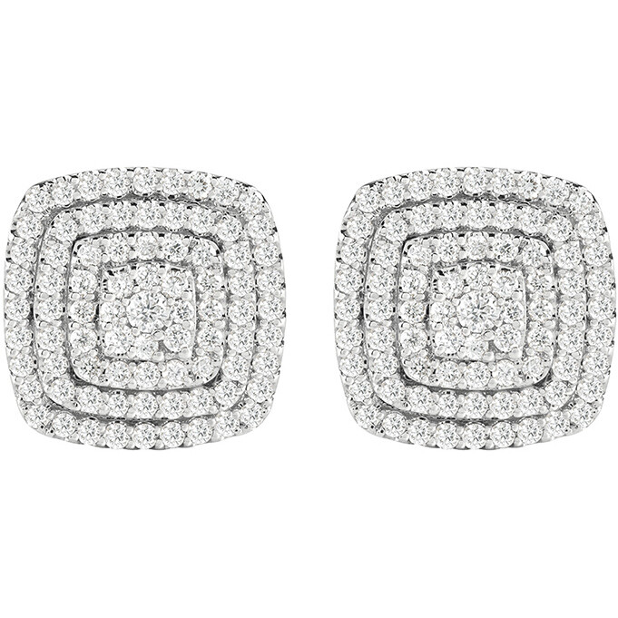 Salvini Bagliori earrings in white gold and diamonds