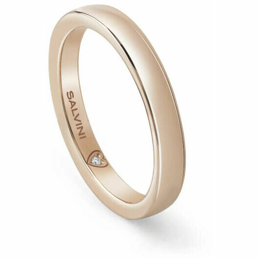 Salvini Battito rose gold ring size 18