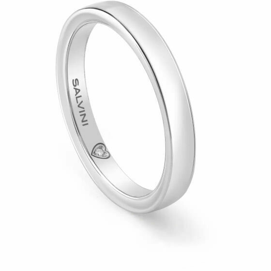 Salvini Battito white gold wedding ring size 13