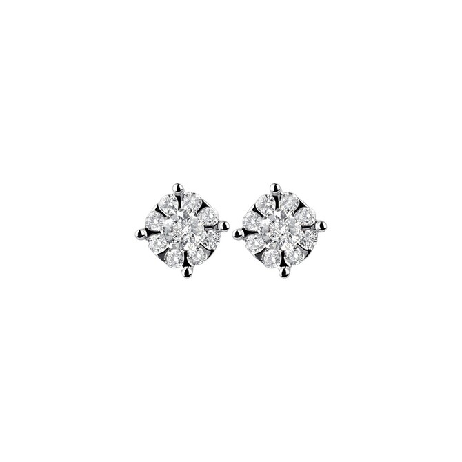 Salvini Daphne earrings in white gold and diamonds