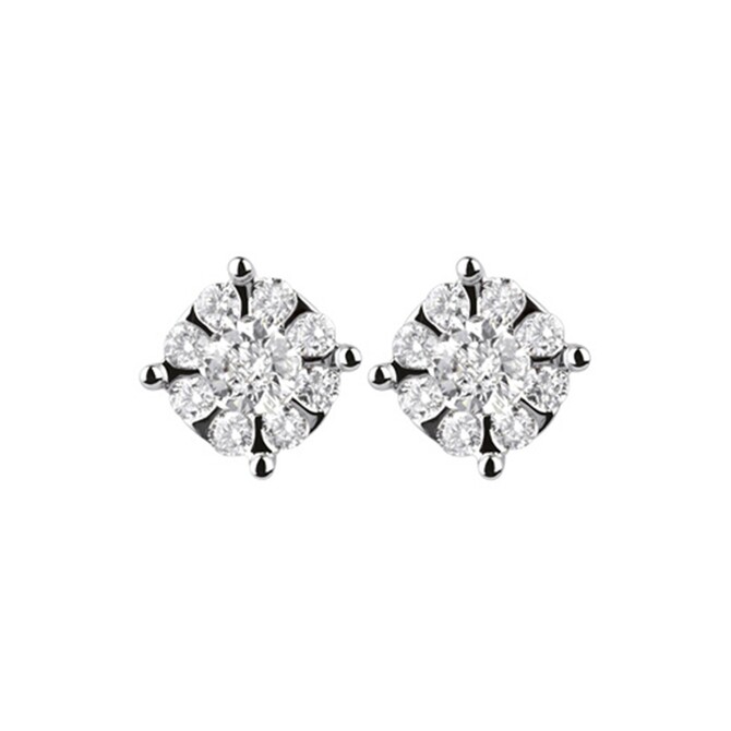 Salvini Daphne earrings in white gold and diamonds
