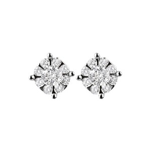 Salvini Daphne earrings in white gold and diamonds