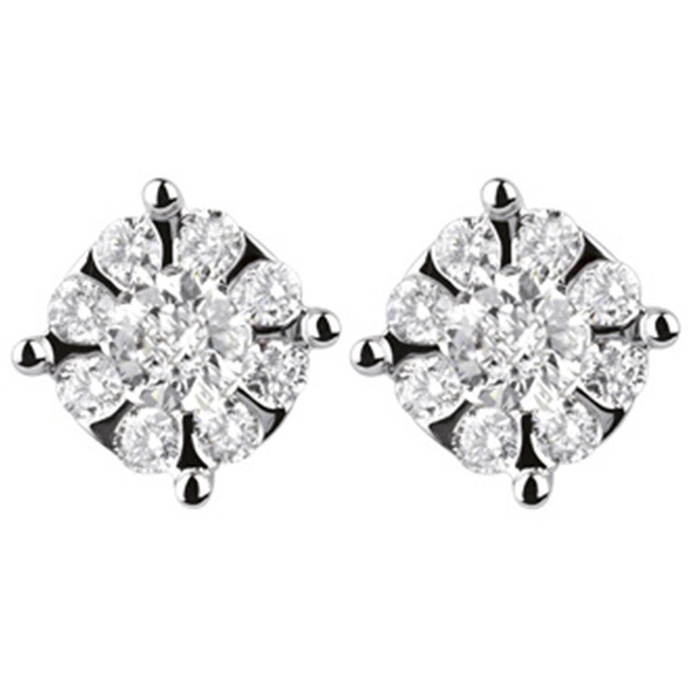 Salvini Daphne earrings in white gold and diamonds