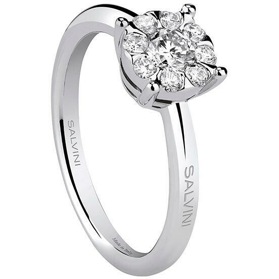 Salvini Daphne women's ring in white gold with diamond