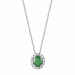 Salvini Dora necklace in white gold, diamonds and emerald Emerald