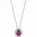 Salvini Dora necklace in white gold with diamonds and ruby Ruby