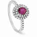 Salvini Dora ring in white gold, diamonds and ruby Ruby