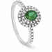 Salvini Dora ring in white gold with diamonds and emerald Emerald