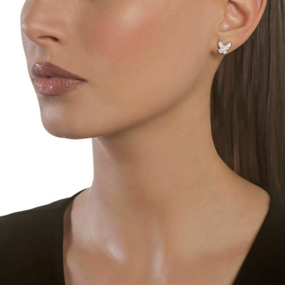 Salvini earrings in white gold with diamonds