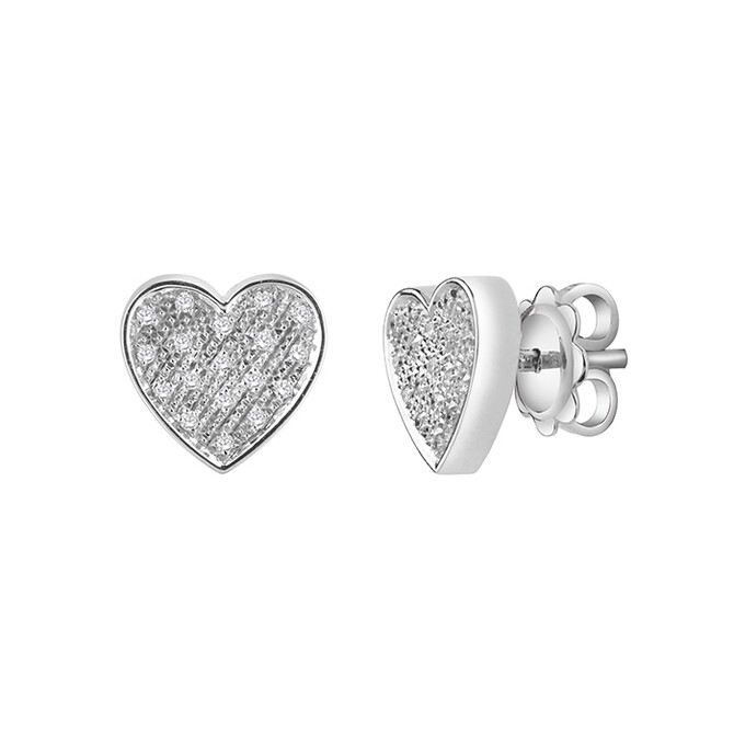 Salvini earrings in white gold with diamonds