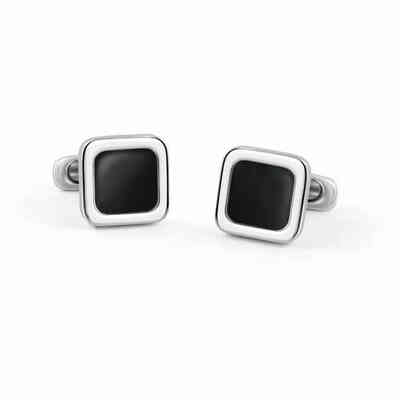 Salvini Equilibrio cufflinks in silver and onyx