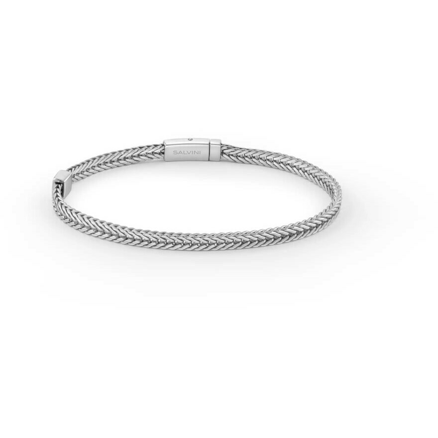 Salvini Equilibrio men's square silver bracelet