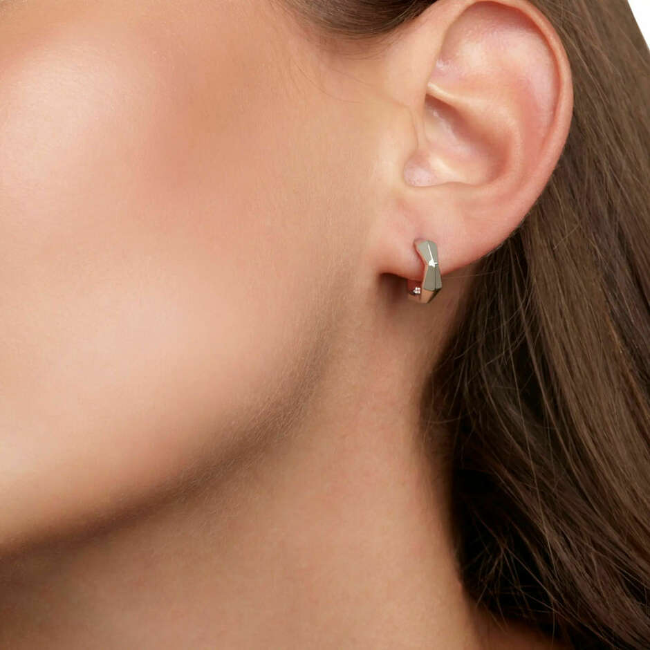 Salvini Eva hoop earrings in white gold