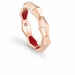 Salvini Eva ring in rose gold enamel and diamond Rose gold