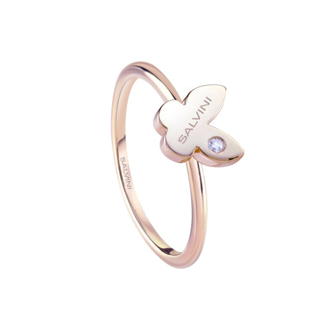 Salvini Farfalla ring in 9KT rose gold with diamonds
