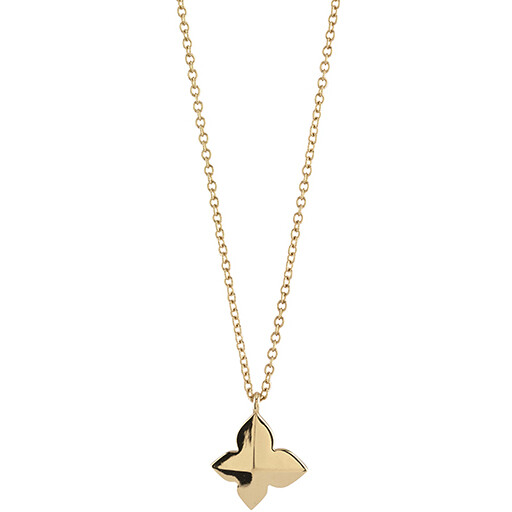 Salvini Farfalla Rock Small Necklace in Yellow Gold