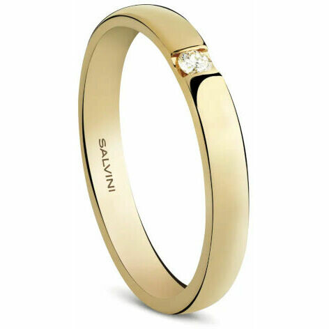 Salvini Forever yellow gold ring with diamond