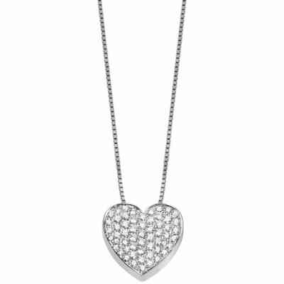 Salvini heart necklace in white gold with diamonds Salvini heart necklace in white gold with diamonds