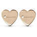 Salvini I Segni heart earrings in rose gold with diamonds Rose gold