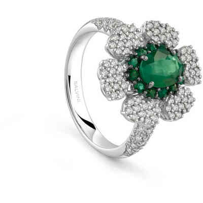 Salvini Incantesimo Ring with Emerald and Diamonds