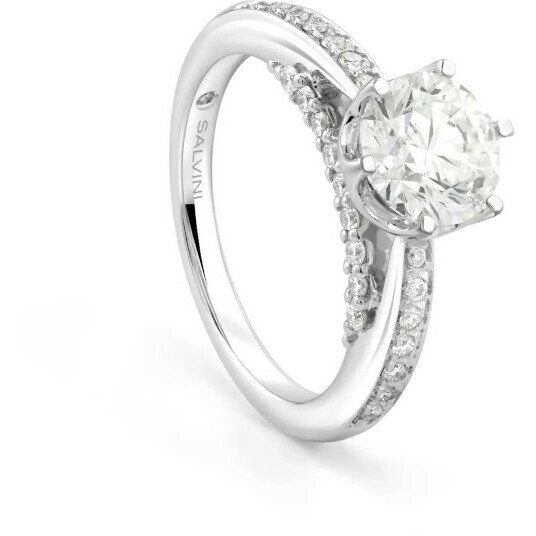 Salvini Istante solitaire ring with diamonds
