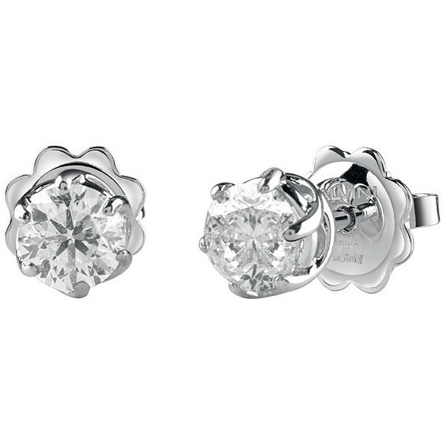 Salvini Lavinia light point earrings in white gold and diamonds