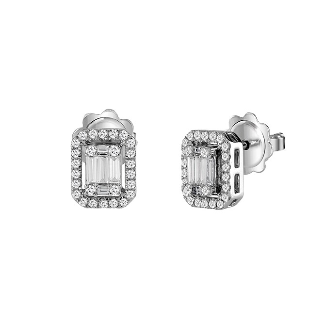Salvini Magia earrings in white gold and diamonds