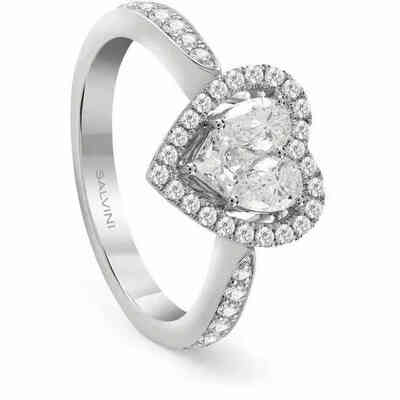 Salvini Magia small heart ring with diamonds Salvini Magia small heart ring with diamonds