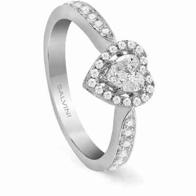 Salvini Magia small heart ring with diamonds Salvini Magia small heart ring with diamonds