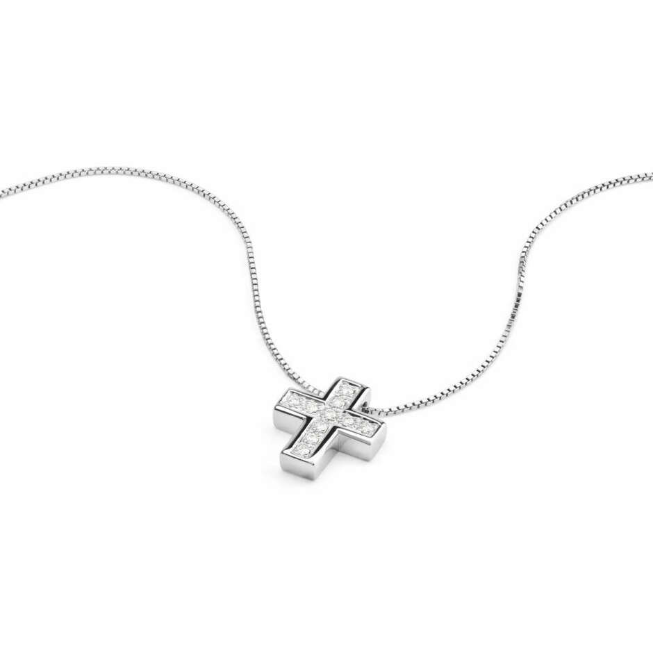 Salvini Necklace I Segni Small Cross with Diamonds