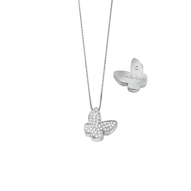 Salvini necklace in white gold with diamonds